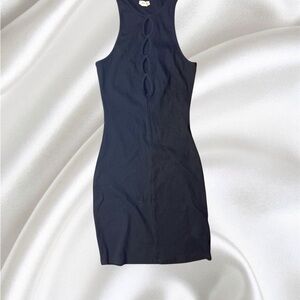 Garage Black Bodycon Mini Dress with Cutout Detail